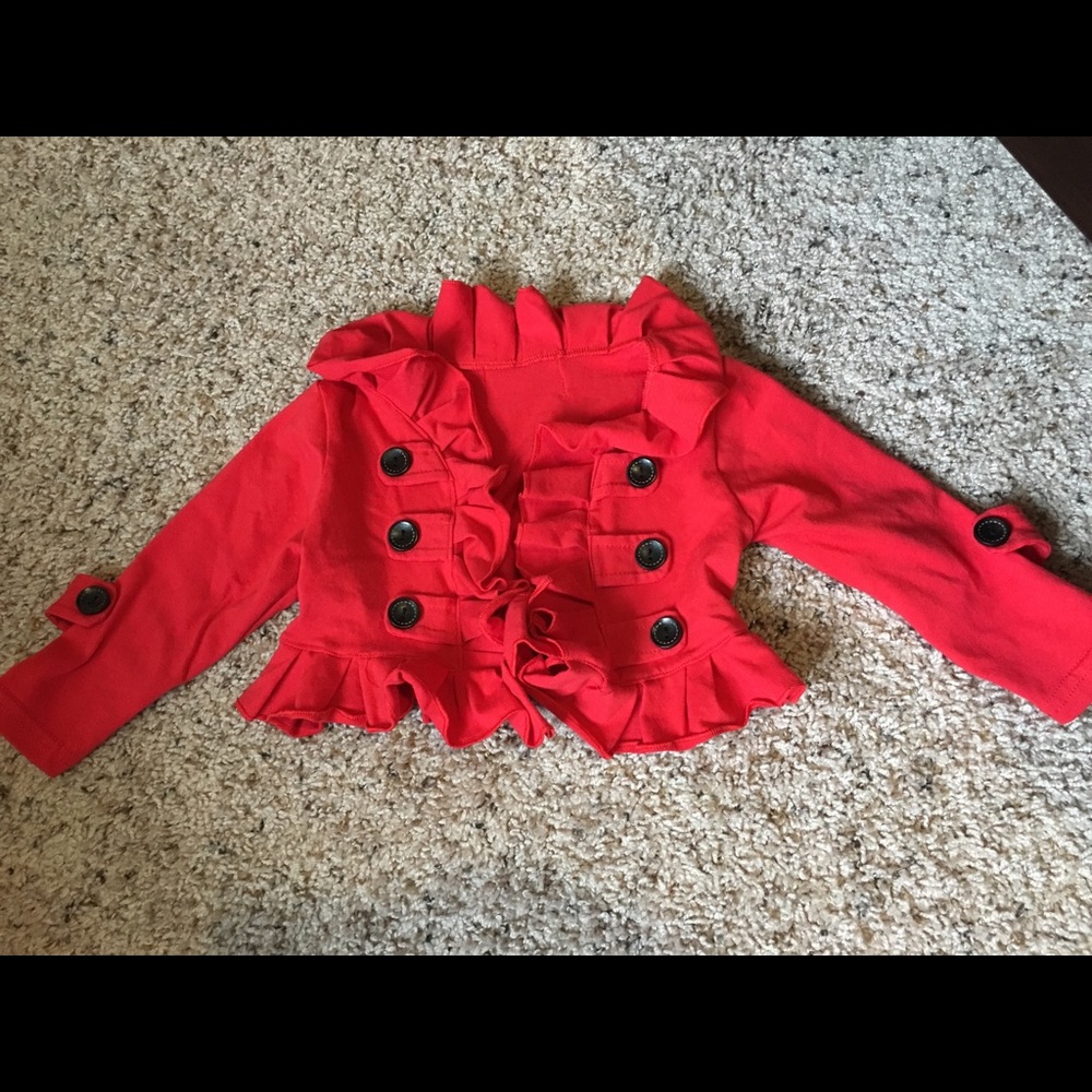 Baby Girl Cropped Cardigan EUC